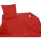Tkanina czerwona bawełna, dekoracyjna, pościelowa, 140 g/m2