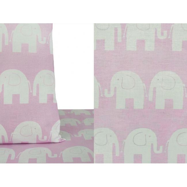 Bawełna w słonie na różowym tle, dekoracyjna