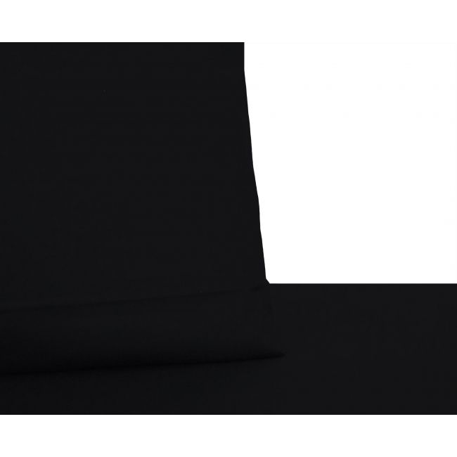 Tkanina czarna bawełna, dekoracyjna, pościelowa, 140 g/m2