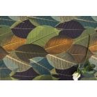 Tkanina obiciowa tapicerska w liście, zielona
