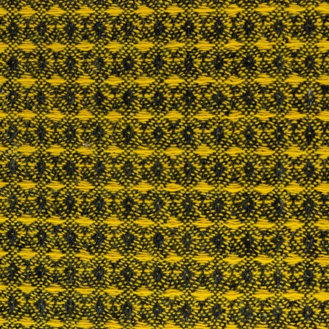 Tkanina wełniana 40% w żółto-czarny splot